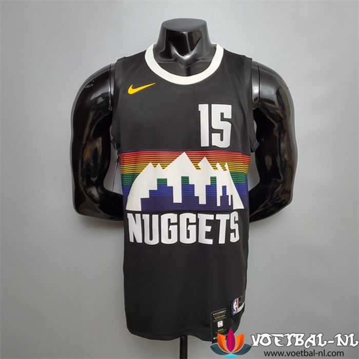 Denver Nuggets (Jdkic #15) NBA shirts Zwart City Edition