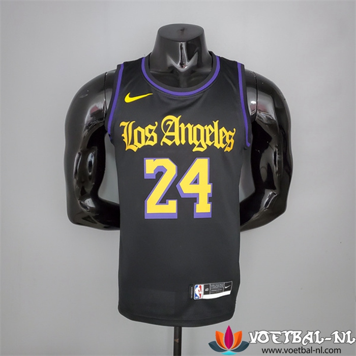 Los Angeles Lakers (Bryant #24) NBA shirts 2021 Zwart