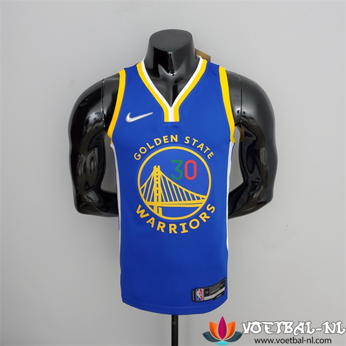 Golden State Warriors (Curry #30) NBA shirts Blauw 75th Anniversary Mexico Exclusive