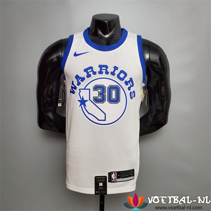 Golden State Warriors (Curry #30) NBA shirts Wit Retro Version