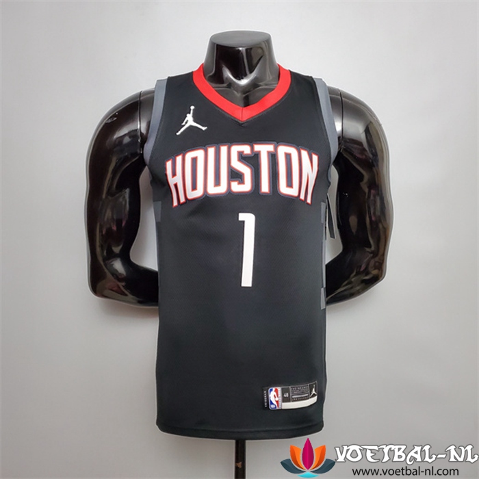 Houston Rockets (McGrady #1) NBA shirts Zwart Jordan Theme Limited City Edition