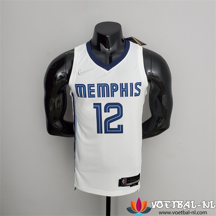 Memphis Grizzlies (Morant #12) NBA shirts Wit 75th Anniversary