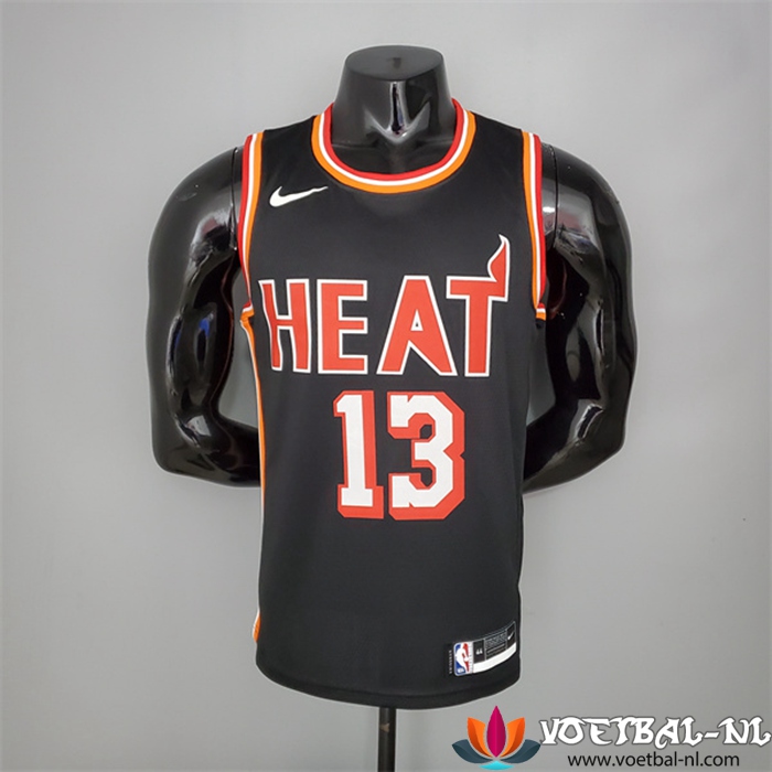Miami Heat (Adebayo #13) NBA shirts 2018 Zwart Retro Night