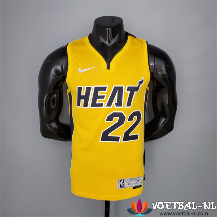 Miami Heat (Butler #22) NBA shirts 2021 Geel Bonus Edition