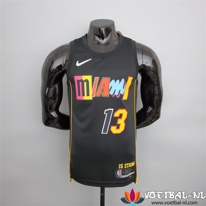 Miami Heat (Adebay #13) NBA shirts 2022 Season Zwart City Edition