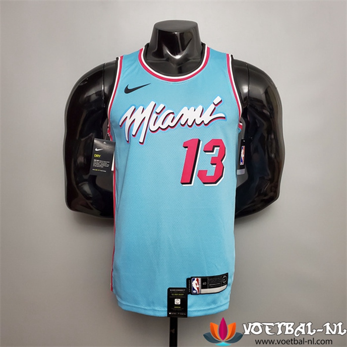Miami Heat (Adebayo #13) NBA shirts Blauw Encolure Ronde