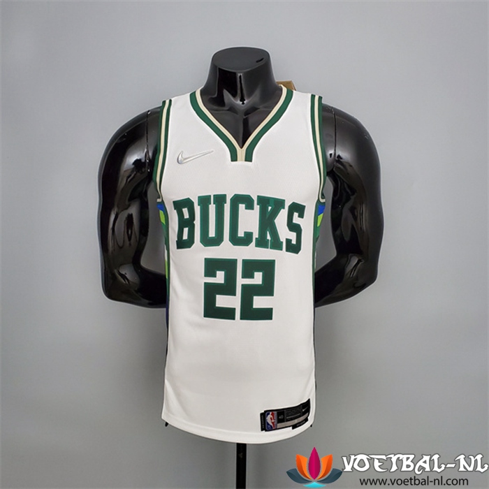 Milwaukee Bucks (Middleton #22) NBA shirts 2022 Wit