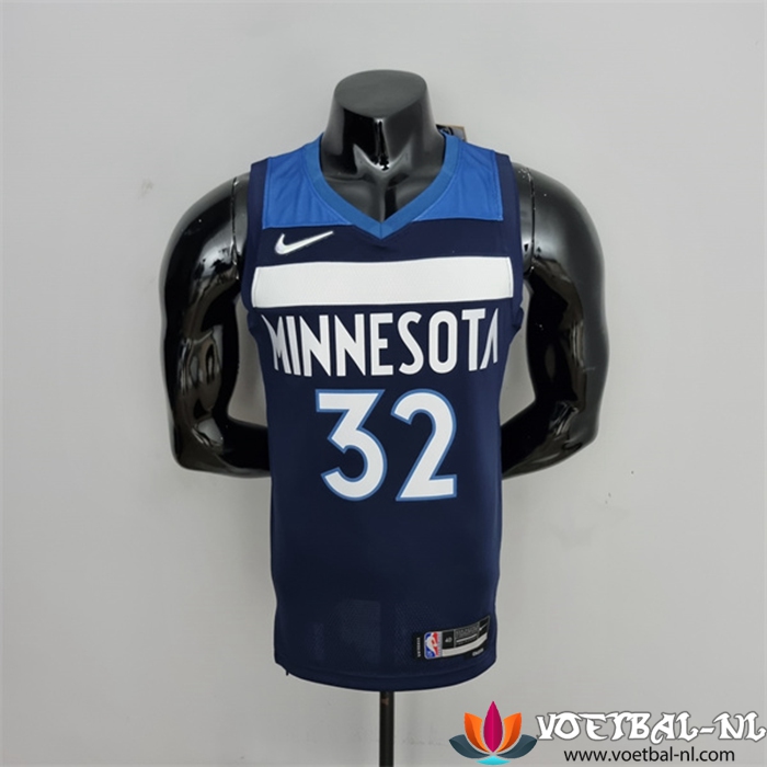 Minnesota Timberwolves (Towns #32) NBA shirts Blauw Royal 75th Anniversary