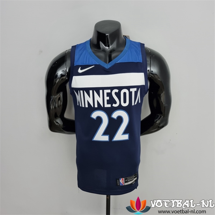 Minnesota Timberwolves (Wiggins #22) NBA shirts Blauw Royal 75th Anniversary