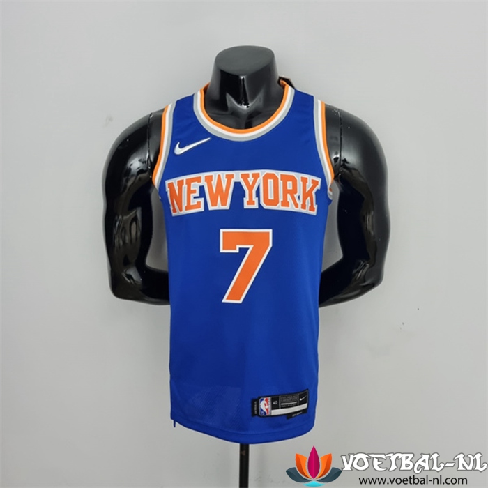 New York Knicks (Anthony #7) NBA shirts Blauw 75th Anniversary