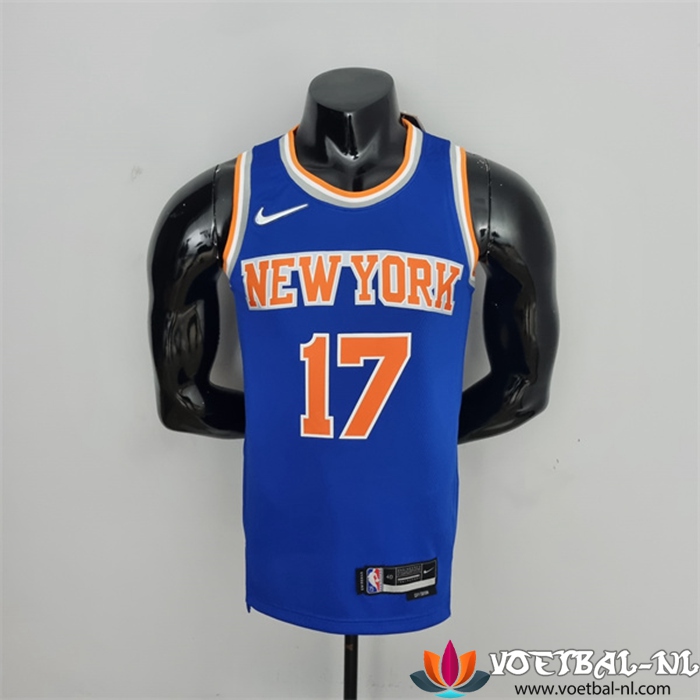 New York Knicks (Lin #17) NBA shirts Blauw 75th Anniversary