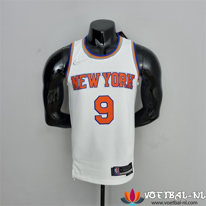 New York Knicks (Barrett #17) NBA shirts Wit 75th Anniversary