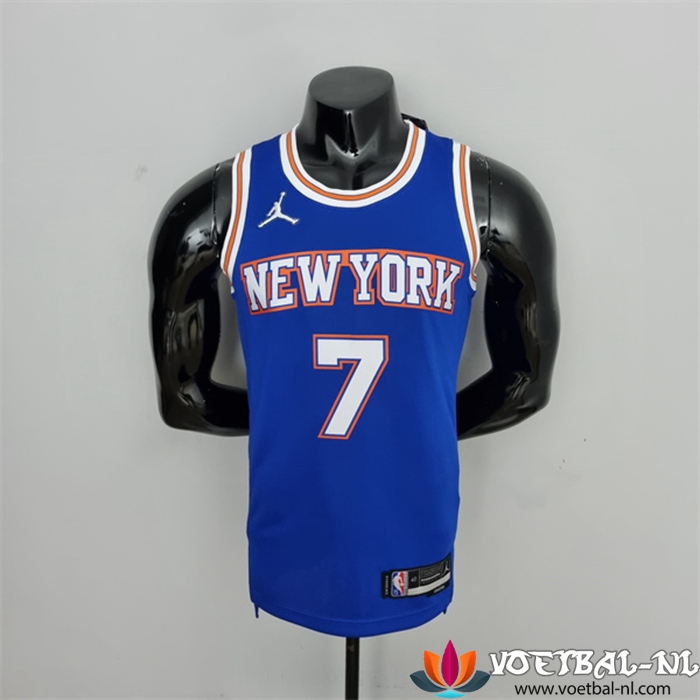 New York Knicks (Anthony #7) NBA shirts Blauw 75th Anniversary Jordan Limited