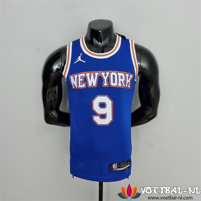New York Knicks (Barrett #9) NBA shirts Blauw 75th Anniversary Jordan Limited
