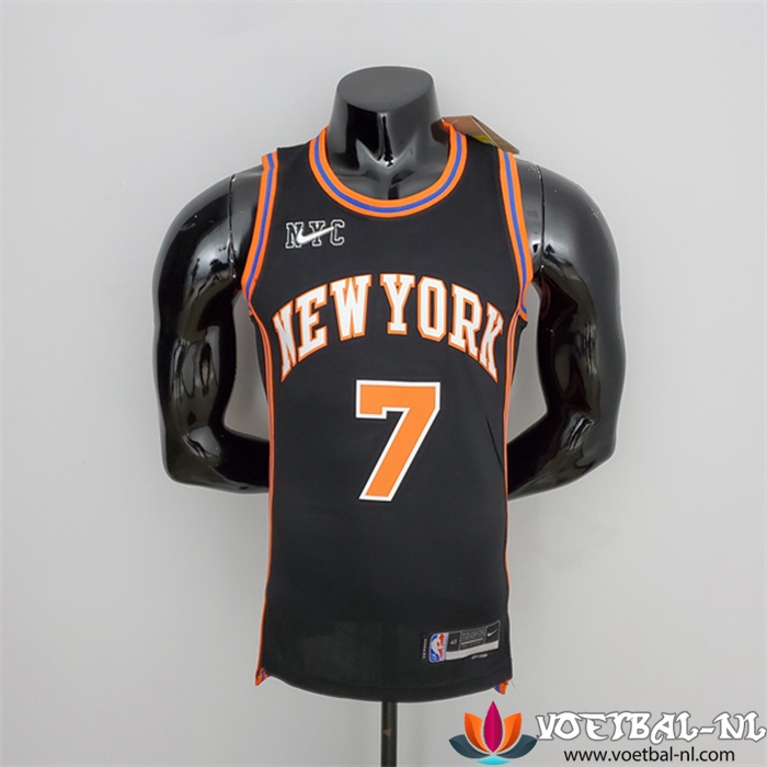 New York Knicks (Anthony #7) NBA shirts 2022 Season Zwart Urban Edition