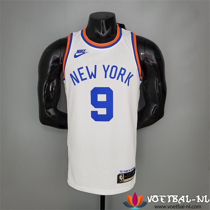 New York Knicks (Barrett #9) NBA shirts Wit 75th Anniversary