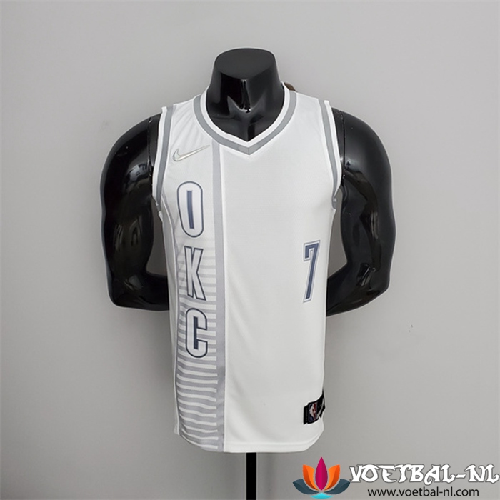 Oklahoma City Thunder (Anthony #7) NBA shirts Wit 75th Anniversary City Edition