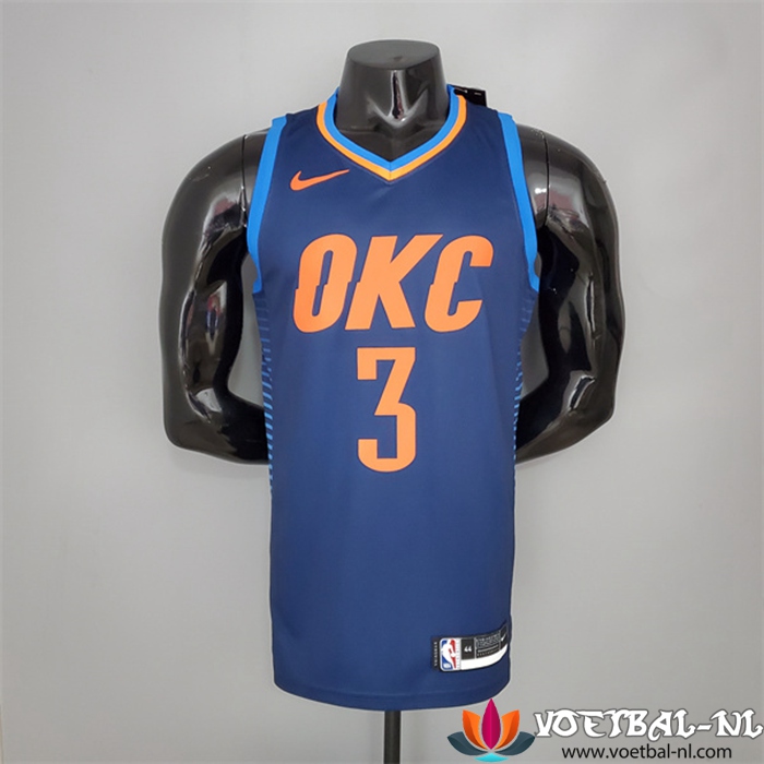 Oklahoma City Thunder (Paul #3) NBA shirts Blauw Stripes
