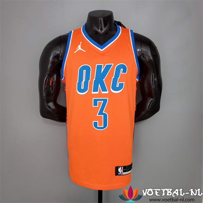 Oklahoma City Thunder (Paul #3) NBA shirts Oranje Jordan