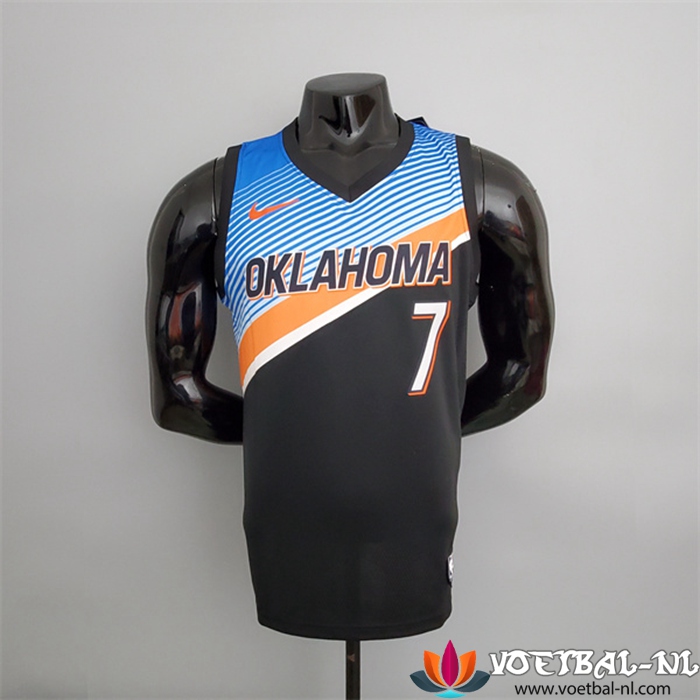 Oklahoma City Thunder (Anthony #7) NBA shirts Zwart City Edition