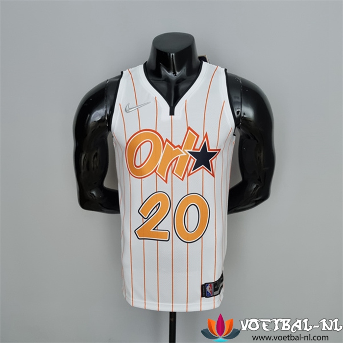 Orlando Magic (Fultz #20) NBA shirts Wit/Oranje 75th Anniversary