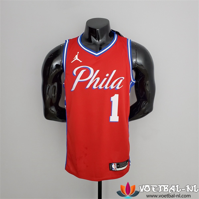 Philadelphia 76ers (Harden #1) NBA shirts Rood V-collerette