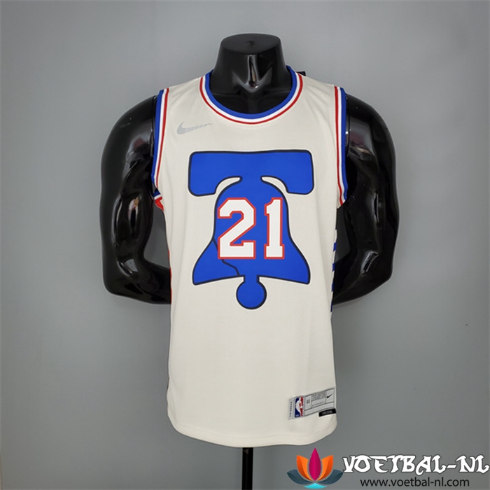 Philadelphia 76ers (Embiid #21) NBA shirts 2021 Beige Bonus Edition