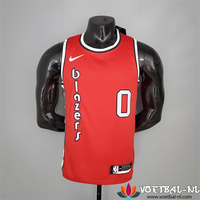 Portland Trail Blazers (Lillaro #0) NBA shirts Retro Rood