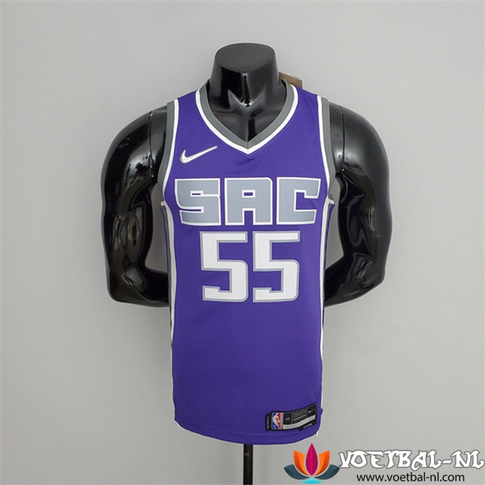 Sacramento Kings (Williams #55) NBA shirts Zwart/Purper 75th Anniversary