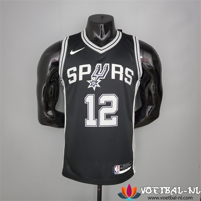San Antonio Spurs (Aldridge #12) NBA shirts Zwart