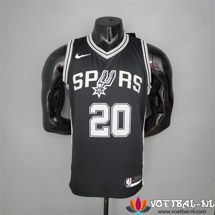 San Antonio Spurs (Ginobili #20) NBA shirts Zwart