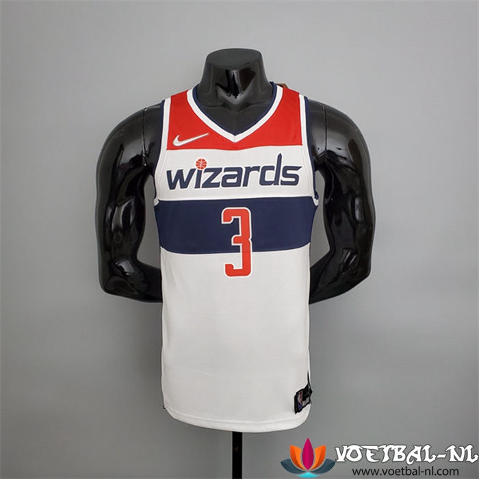 Washington Wizards (Beal#3) NBA shirts Zwart/Rood/Wit 75th Anniversary