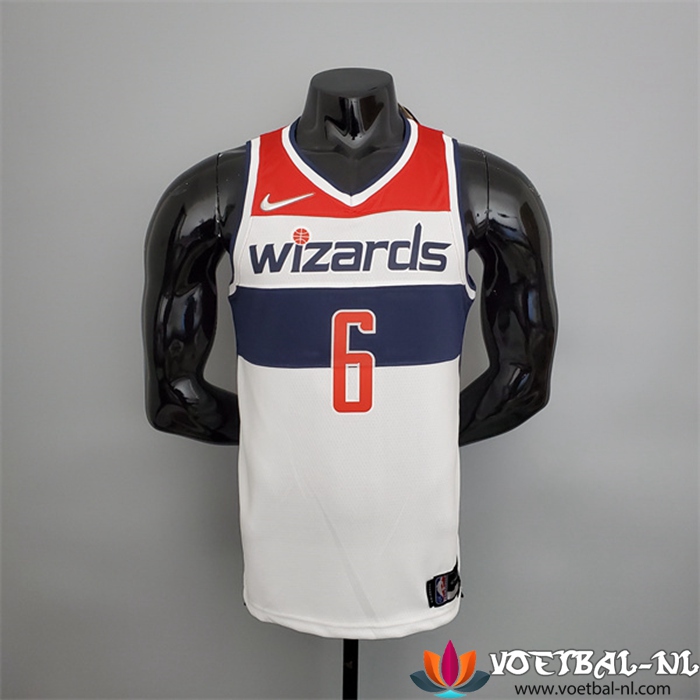 Washington Wizards (Harrell #6) NBA shirts Zwart/Rood/Wit 75th Anniversary