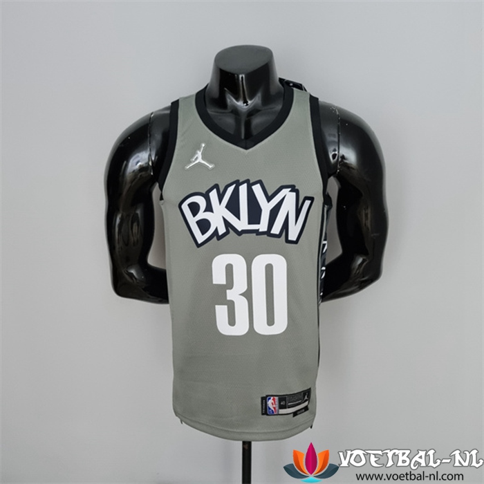 Brooklyn Nets (Curry #30) NBA shirts Grijs 75th Anniversary City Edition