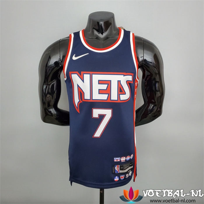Brooklyn Nets (Durant #7) NBA shirts Blauw Royal 75th Anniversary City Edition