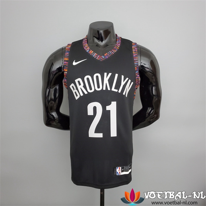 Brooklyn Nets (Brooklyn #21) NBA shirts Zwart City Version