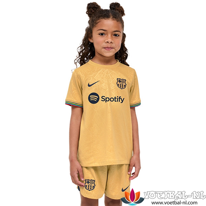 Nieuwe FC Barcelona Kinderen Uitshirt 2022/2023