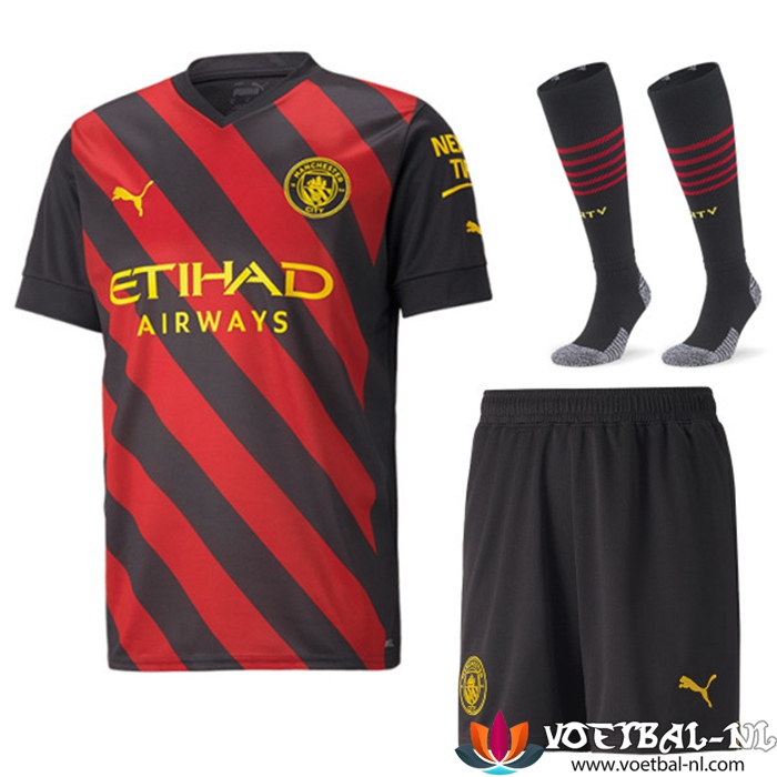 Manchester City Uitshirt (Shorts + sokken) 2022/2023