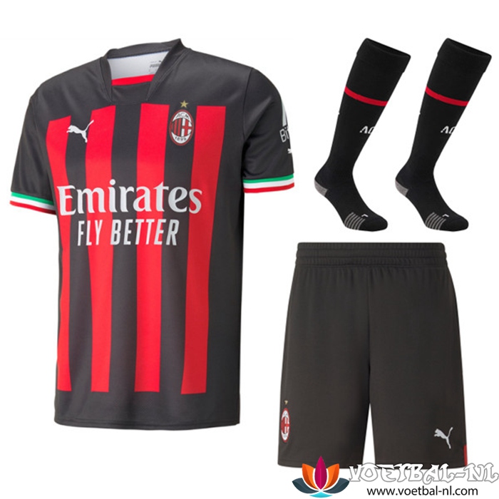 AC Milan Thuisshirt (Shorts + sokken) 2022/2023