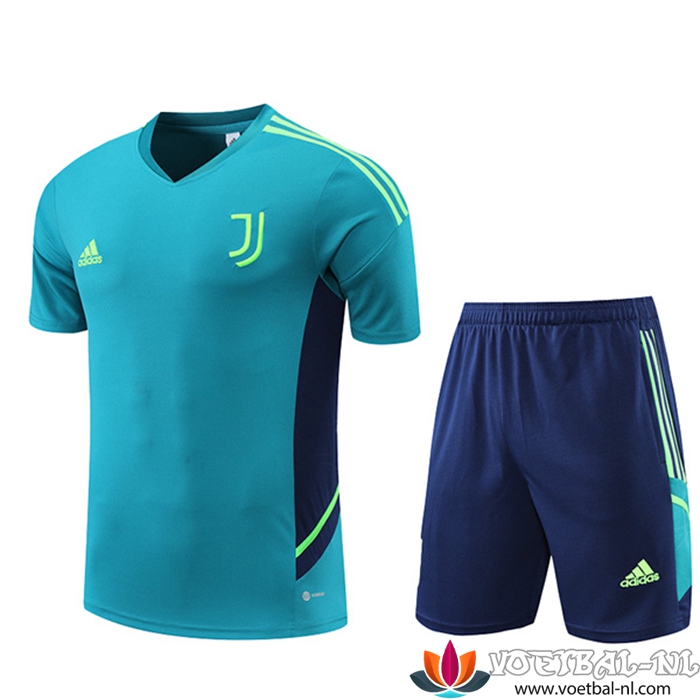 Juventus Trainingsshirt + Shorts Groente 2022/2023