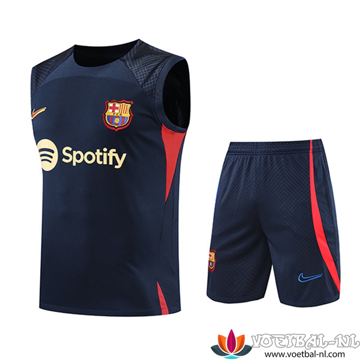 FC Barcelona Tanktoppakken + Shorts marineblauw 2022/2023