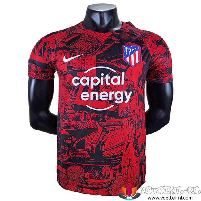 Atletico Madrid Trainingsshirt Rood/Zwart 2022/2023