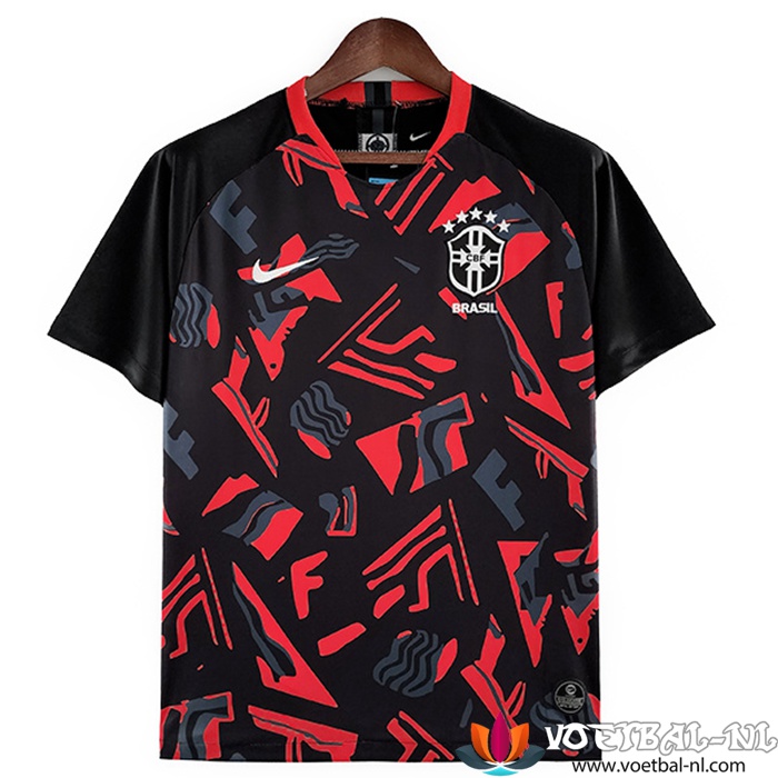 Brazilië Trainingsshirt Rood/Zwart 2022/2023