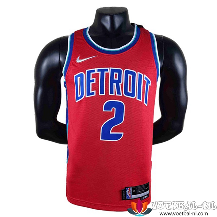 Detroit Pistons NBA shirts (CUNNINGHAM #2) Rood
