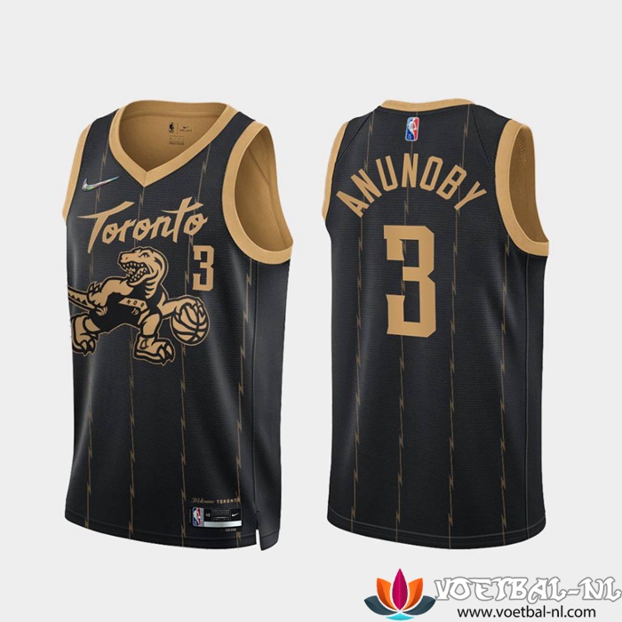 Toronto Raptors NBA shirts (ANUNOBY #3) Zwart