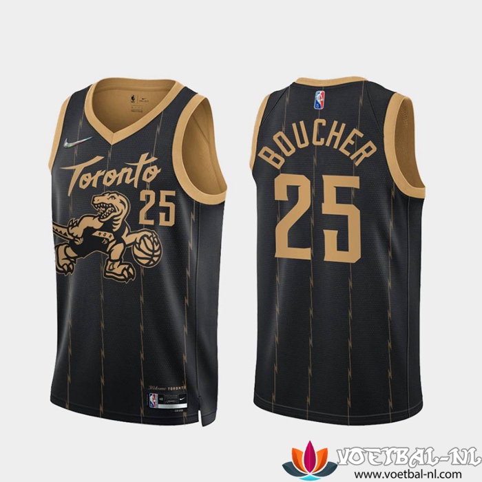 Toronto Raptors NBA shirts (BOUCHER #25) Zwart