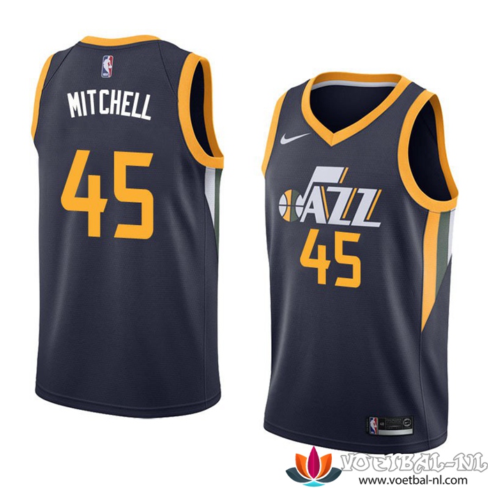 Utah Jazz NBA shirts (MITCHELL #45) Zwart