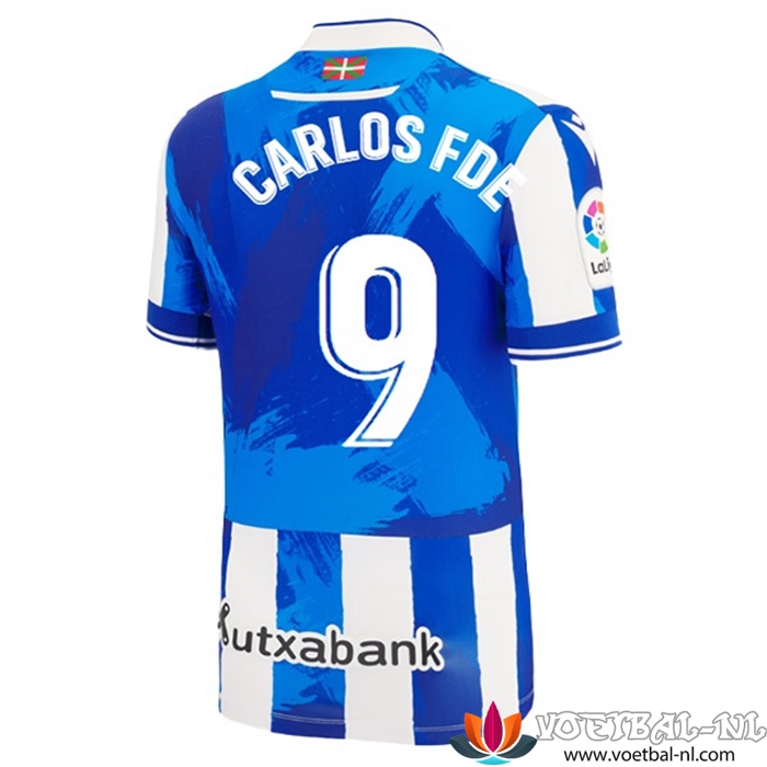 Real Sociedad (CARLOS FDEZ #9) 2022/23 Thuisshirt