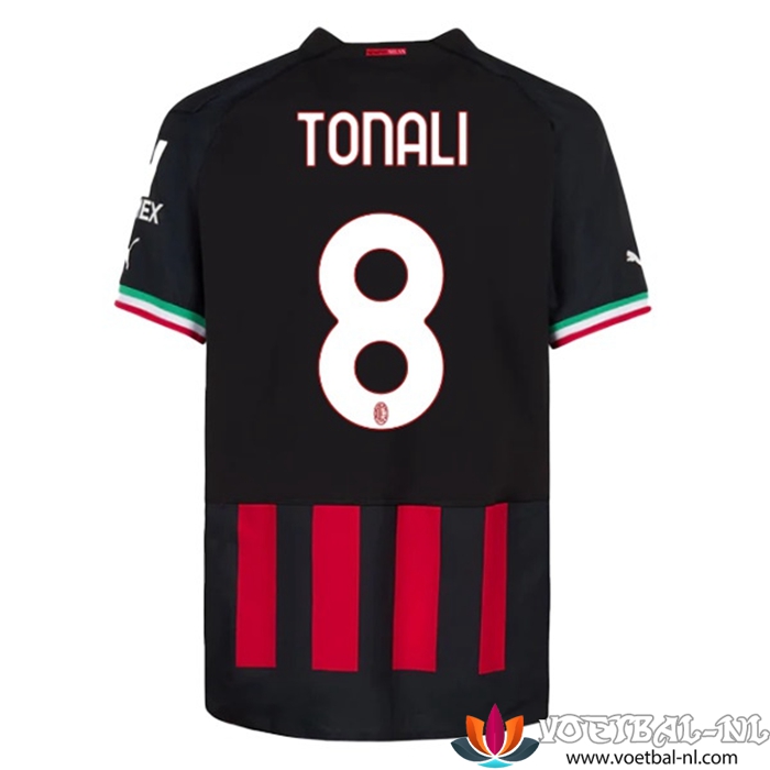 AC Milan (TONALI #8) 2022/23 Thuisshirt