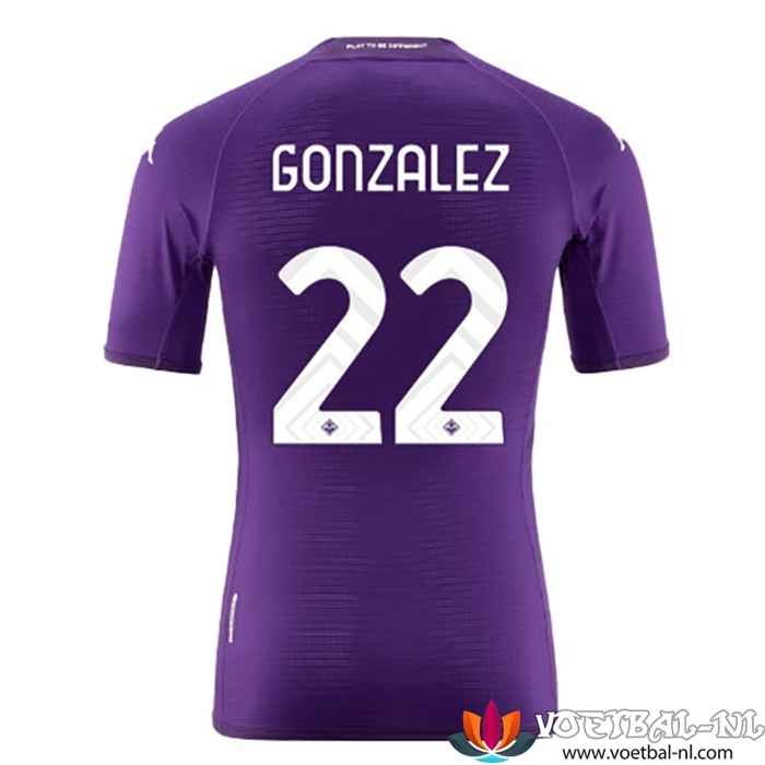 ACF Fiorentina (GONZALEZ #22) 2022/23 Thuisshirt